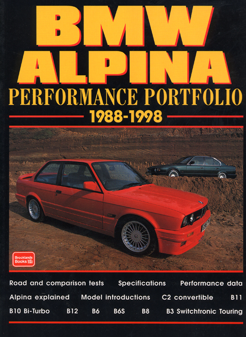 BMW Alpina Performance Portfolio: 1988-1998 front cover