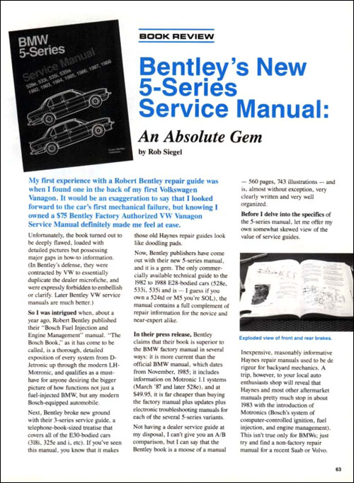 &rsquo; review from Roundel, December 1991, p63