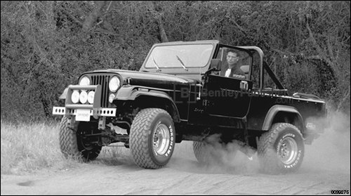 Fig. 17-1. Josh Solomon's modified CJ-8 Scrambler features approved aftermarket modifications including EFI. Know what parts are legal before you begin modifying your engine or planning an engine conversion. 
Chapter 17 - Engine Performance and Modifications
