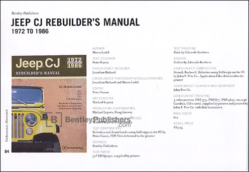 Page 84 from 2005 Bookbuilders of Boston awards book for eep� CJ Rebuilder